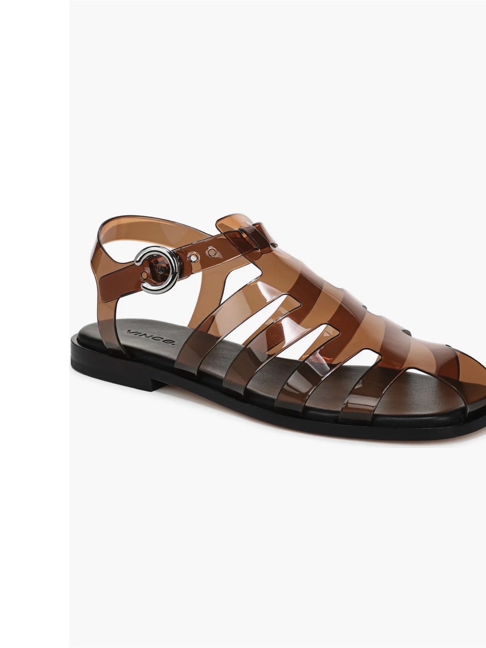 Vince Brown Jelly Fisherman Sandals